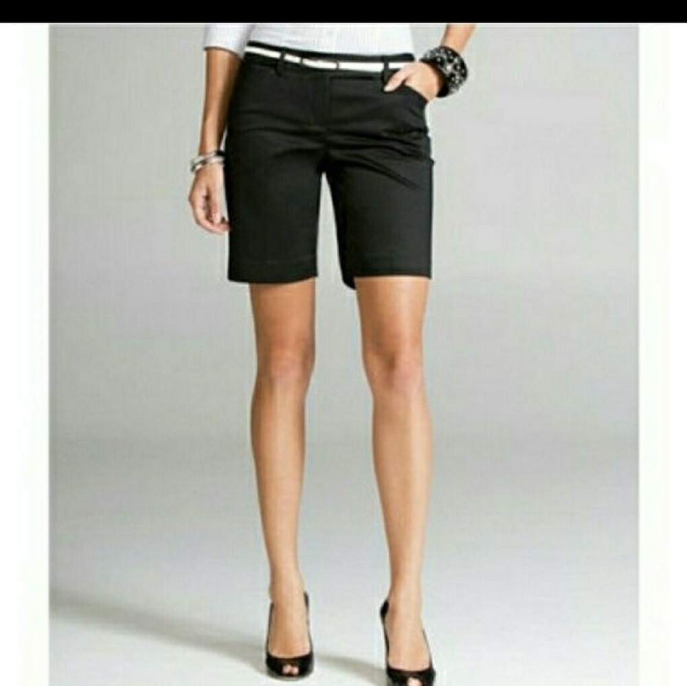 Express Black Shorts with Belt